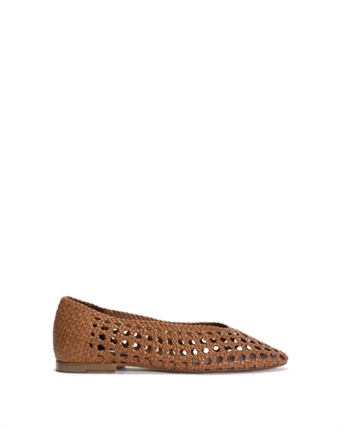 ANONYMOUS SESSI HAND-BRAIDED LEATHER CARAMEL